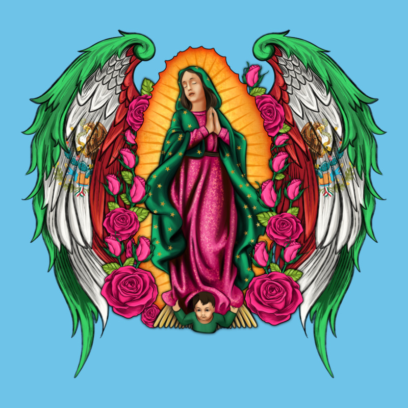 Mexican Flag Wings Our Lady Of Guadalupe Premium Sweatshirt by Artiststas | Teevron