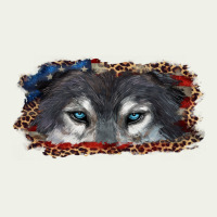 Wolf Eyes American Flag Urban Heavy Tee | Teevron