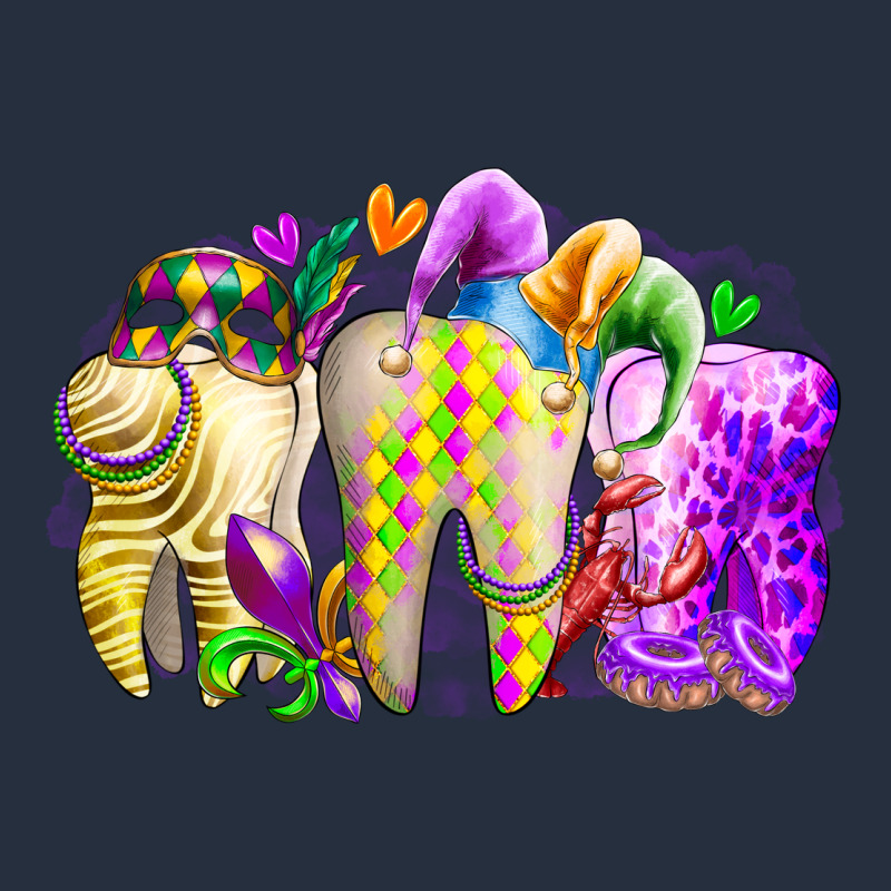 Mardi Gras Tooth Zipper Hoodie by RacoonDesign | Teevron