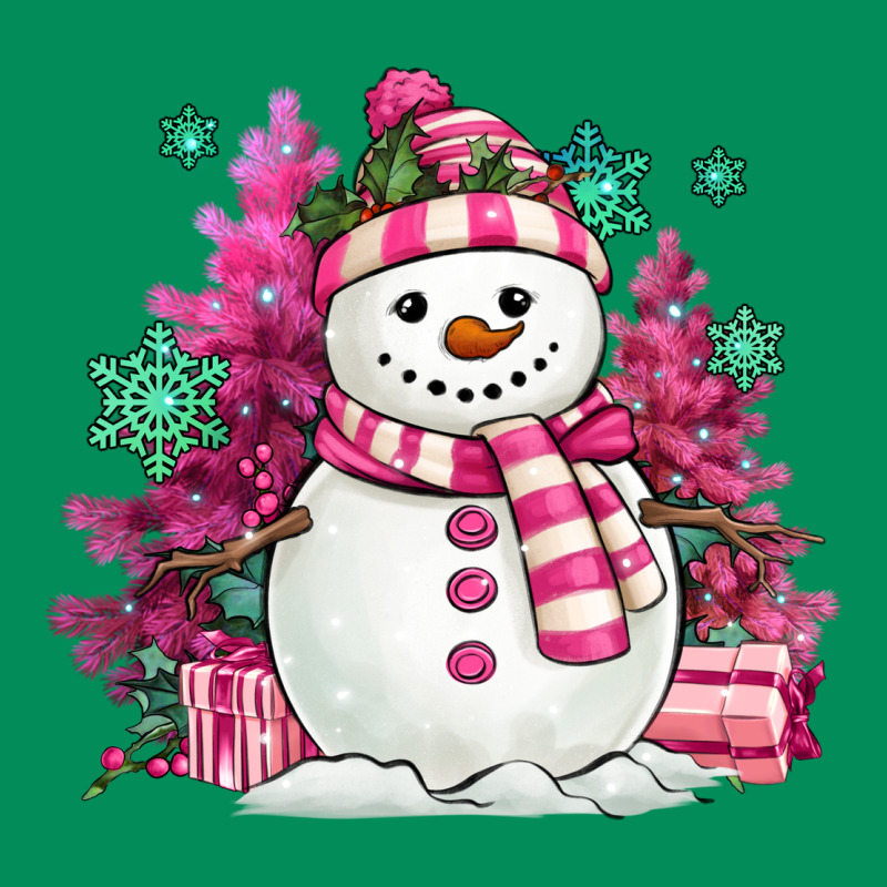 Pink Christmas Snowman Urban Hoodie by MaliasSmallBusiness | Teevron