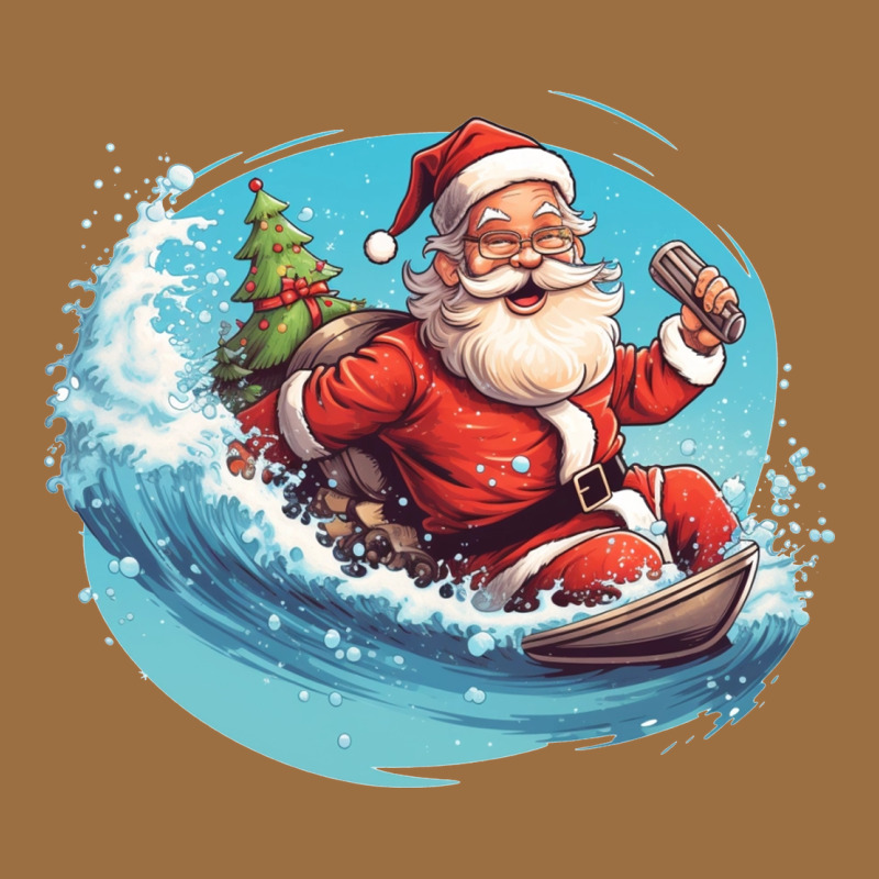 Surf Happy Santa Vintage Tee by Unal Design | Teevron