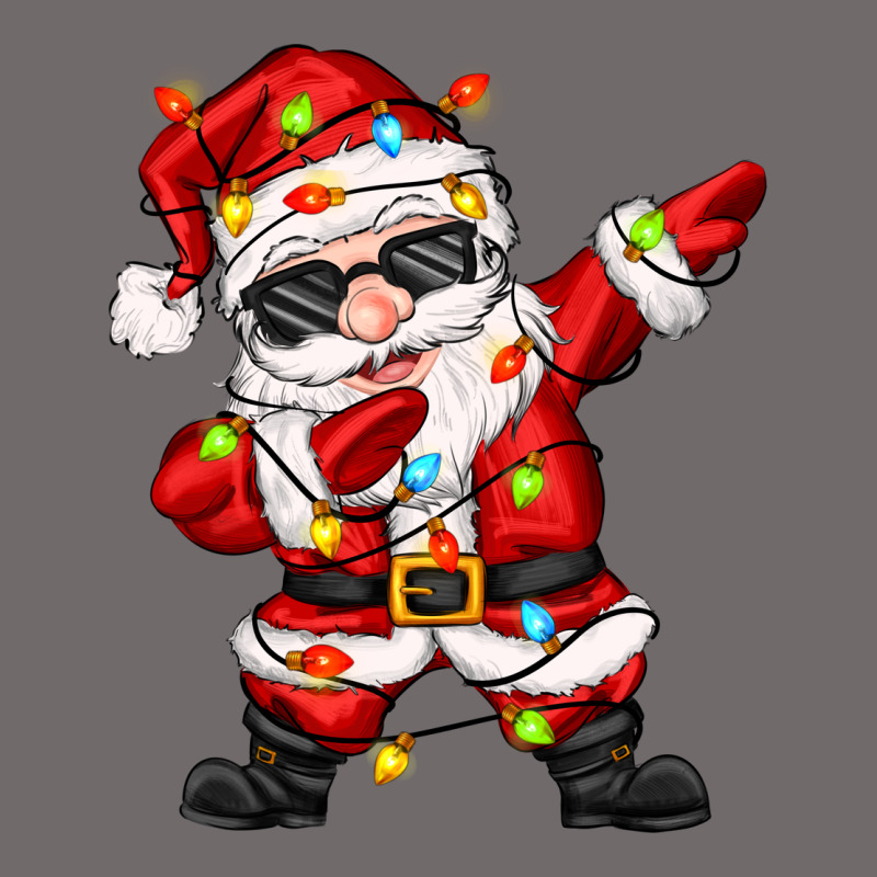 Dabbing Santa With Christmas Lights Urban Heavy Tee by Zillion Design Studio | Teevron
