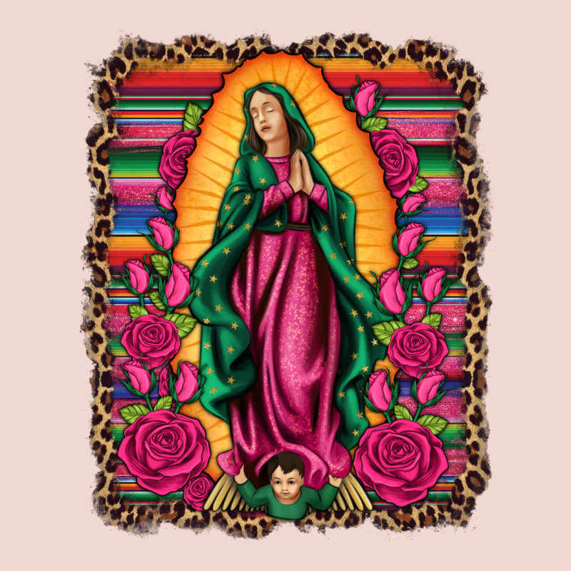 Our Lady Of Guadalupe Serape Background Premium Sweatshirt by Artiststas | Teevron
