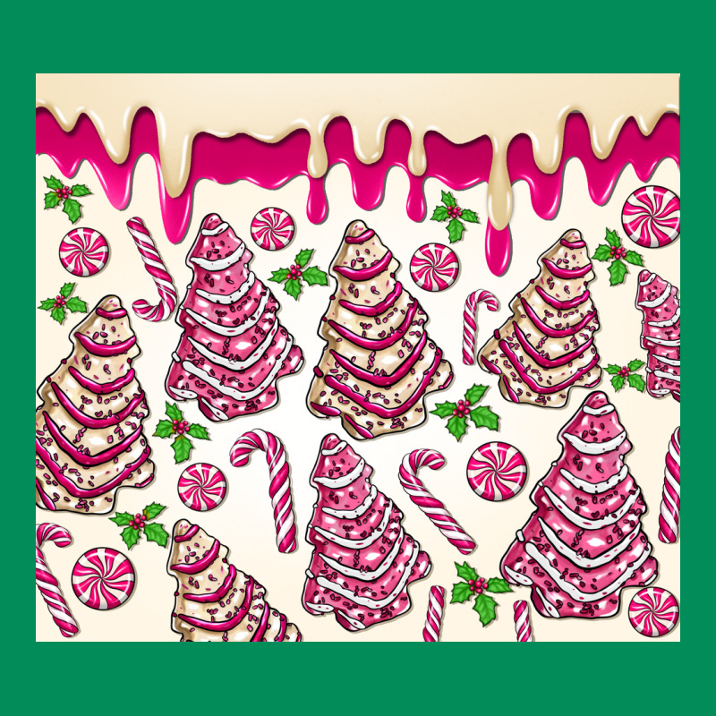 Pink Christmas Tree Cakes Urban Hoodie by MaliasSmallBusiness | Teevron