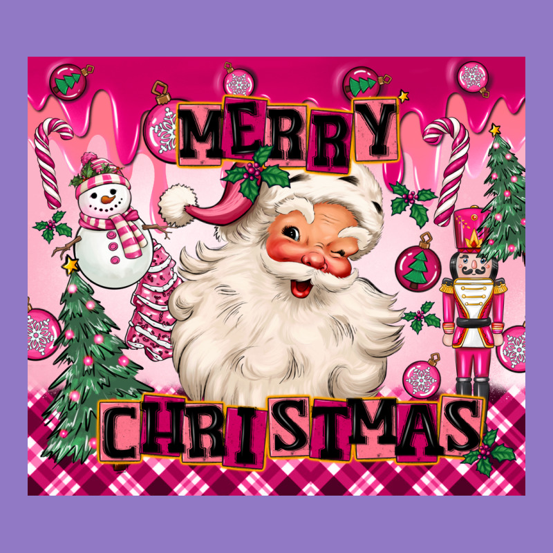 Merry Pink Christmas Santa Urban Hoodie by MaliasSmallBusiness | Teevron