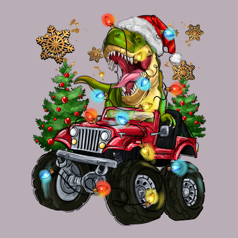 Christmas T-rex With Monster Truck Vintage Tee by MaliasSmallBusiness | Teevron