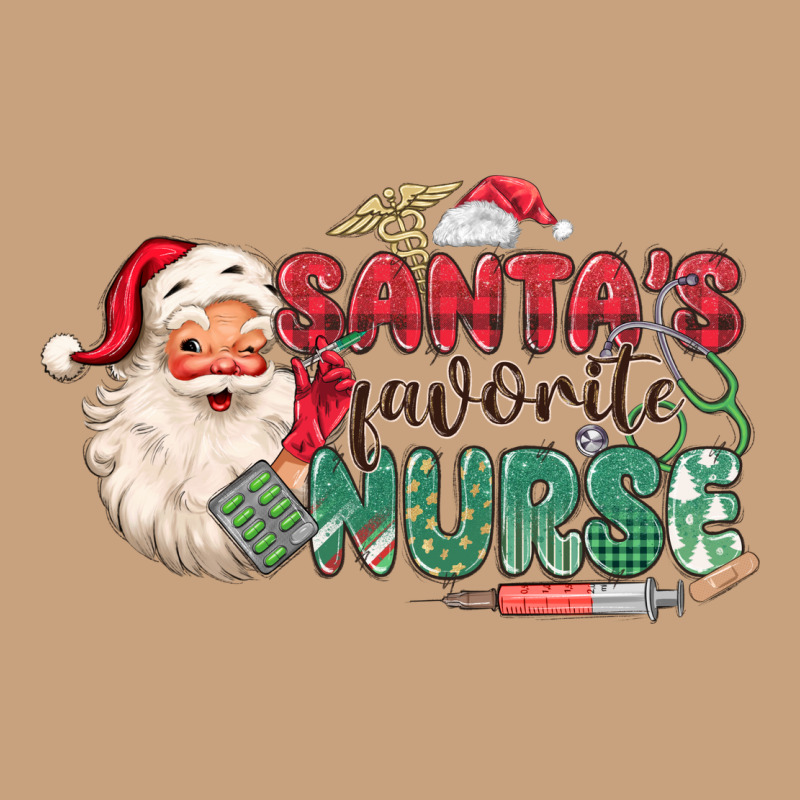 Santa's Favorite Nurse Vintage Tee by MaliasSmallBusiness | Teevron