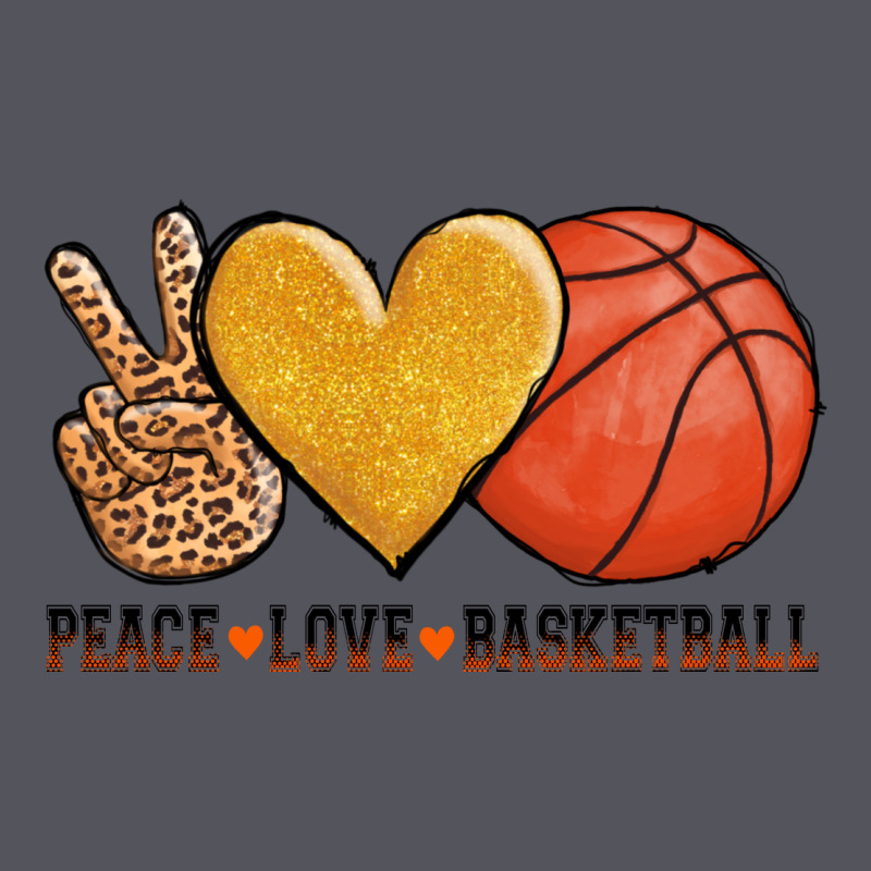 Peace Love Basketball Vintage Hoodie by AdoDesignShop | Teevron