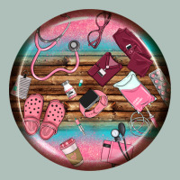 Nurse Round Earrings Heavyweight Hoodie | Teevron