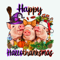 Happy Hallothanksmas Pigs Premium Hoodie | Teevron