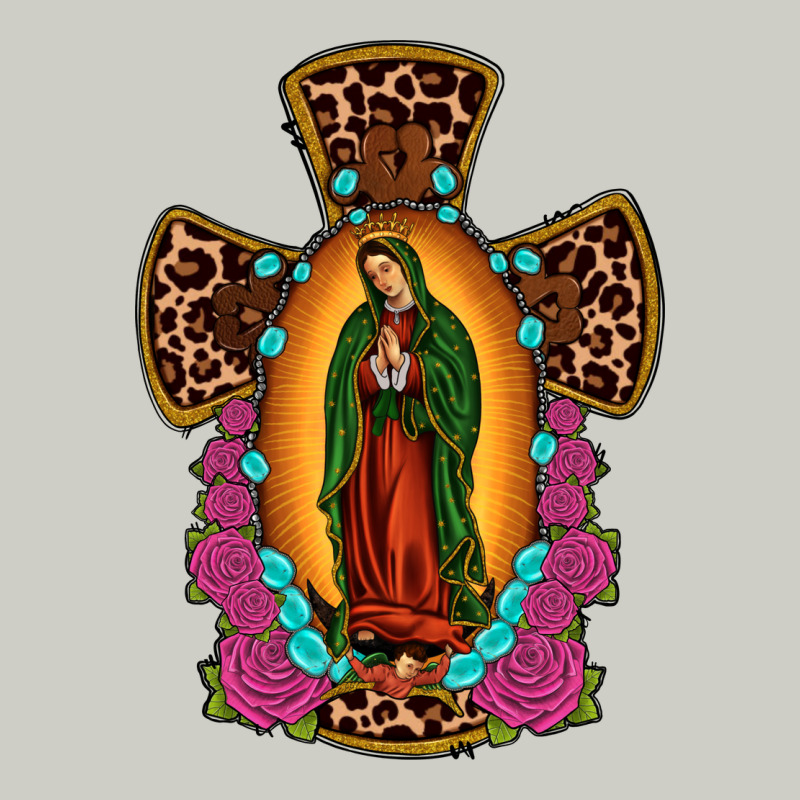 Our Lady Of Guadalupe Cross Heavyweight Hoodie by JahusDesignShop | Teevron
