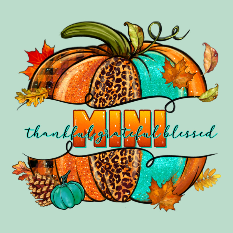 Thankful Grateful Blessed Mini Pumpkin Premium Hoodie by NancyCooperArtShop | Teevron