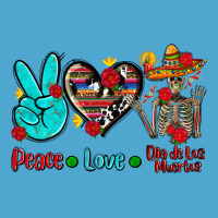 Peace Love Dia De Los Muertos Premium Hoodie | Teevron
