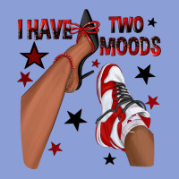 I Have Two Moods Black And Red Sneakers Afro Girl Long Sleeve Tee | Teevron
