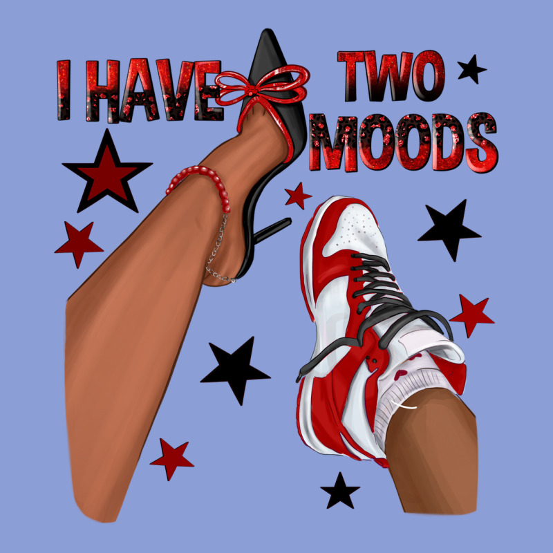 I Have Two Moods Black And Red Sneakers Afro Girl Long Sleeve Tee by texasbilliewilder | Teevron