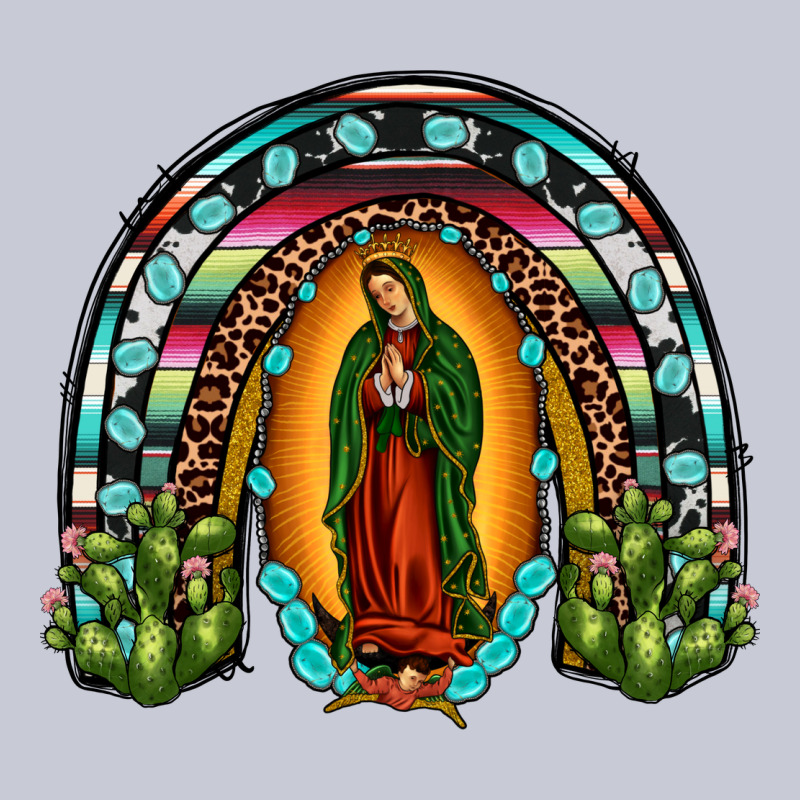 Our Lady Of Guadalupe Rainbow Heavyweight Hoodie by JahusDesignShop | Teevron