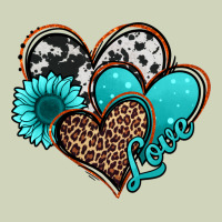 Love Turquoise Hearts Heavyweight Hoodie | Teevron