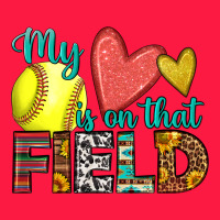 My Heart Is On That Field Softball Zipper Hoodie | Teevron