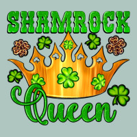 Shamrock Queen Crown Leopard Glitter Premium Sweatshirt | Teevron
