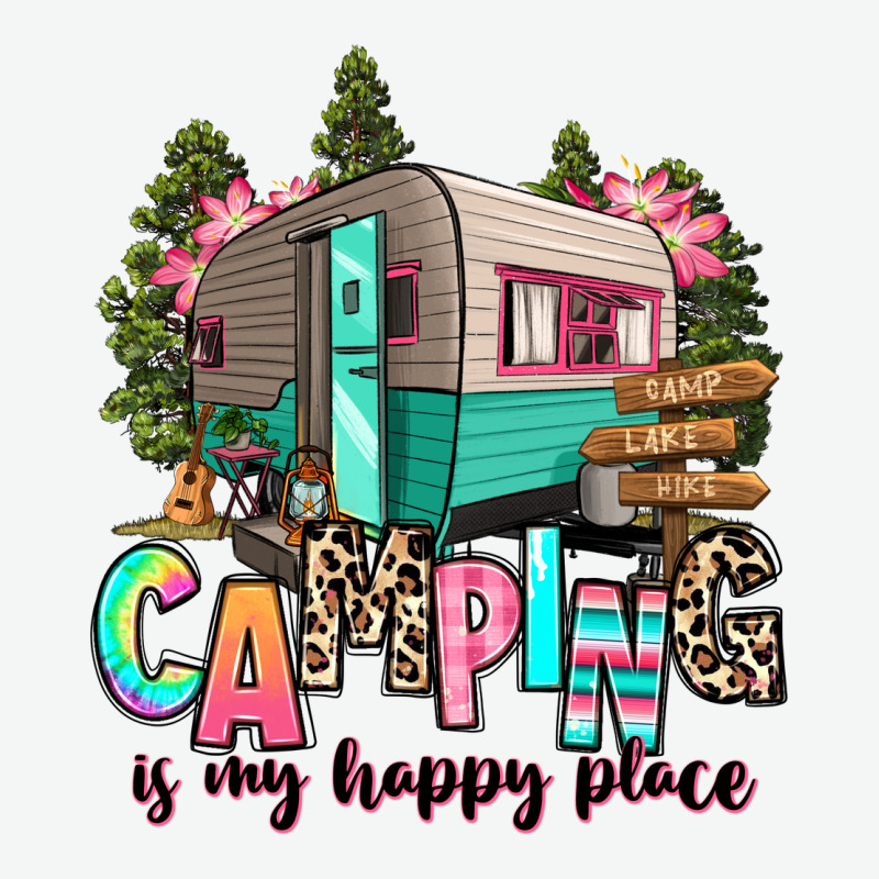 Camping Is My Happy Place Urban Heavy Tee by RanaPortraitStore | Teevron