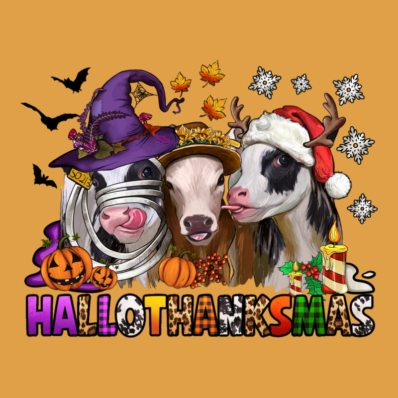 Happy Hallothanksmas Heifers Premium Hoodie by NancyCooperArtShop | Teevron