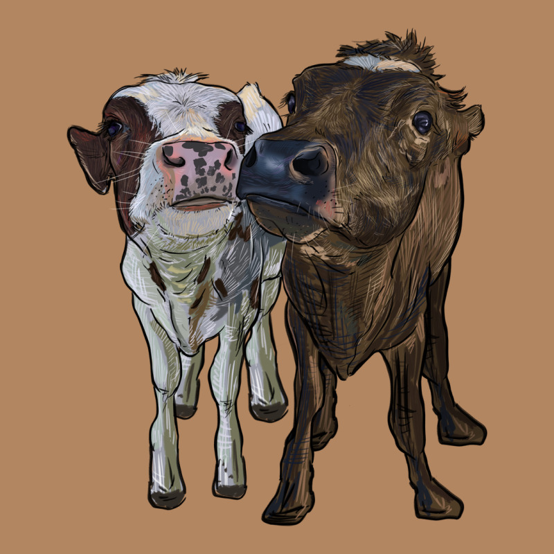 Two Heifer Cows Long Sleeve Tee by RanaPortraitStore | Teevron