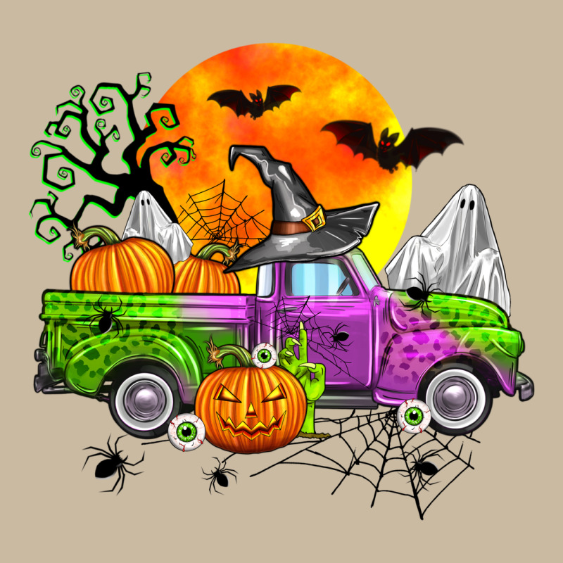 Halloween Farm Truck Long Sleeve Tee by Zillion Design Studio | Teevron