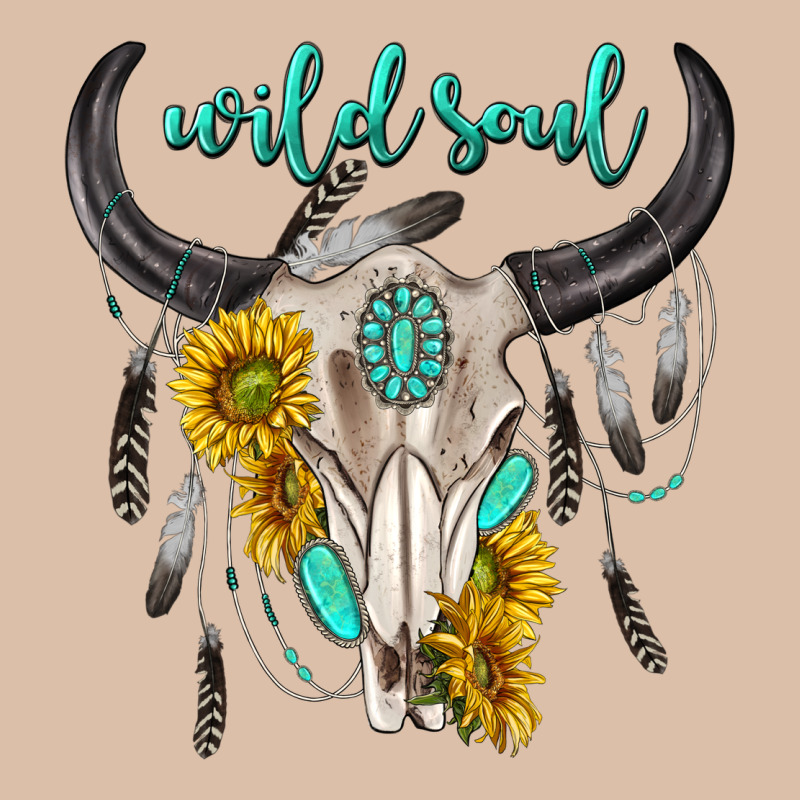 Wild Soul Boho Bull Skull Urban Heavy Tee by texasbilliewilder | Teevron