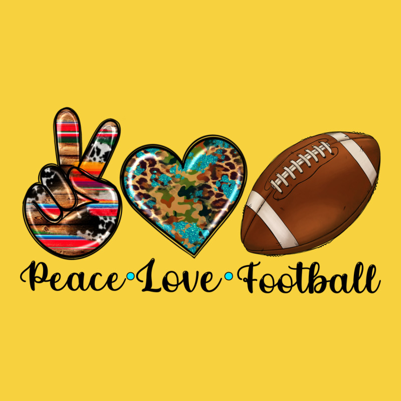 Peace Love Football Premium Sweatshirt by Artiststas | Teevron