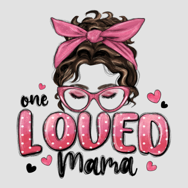 One Loved Mama Messy Bun Premium Hoodie by MaliasSmallBusiness | Teevron