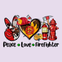 Peace Love Firefighter Premium Hoodie | Teevron