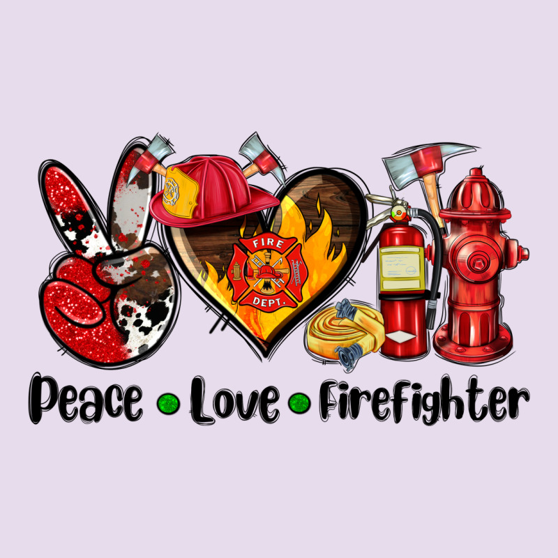 Peace Love Firefighter Premium Hoodie by AdoDesignShop | Teevron