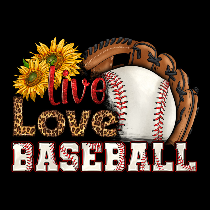 Live Love Baseball Zipper Hoodie by HRA Design Shop | Teevron
