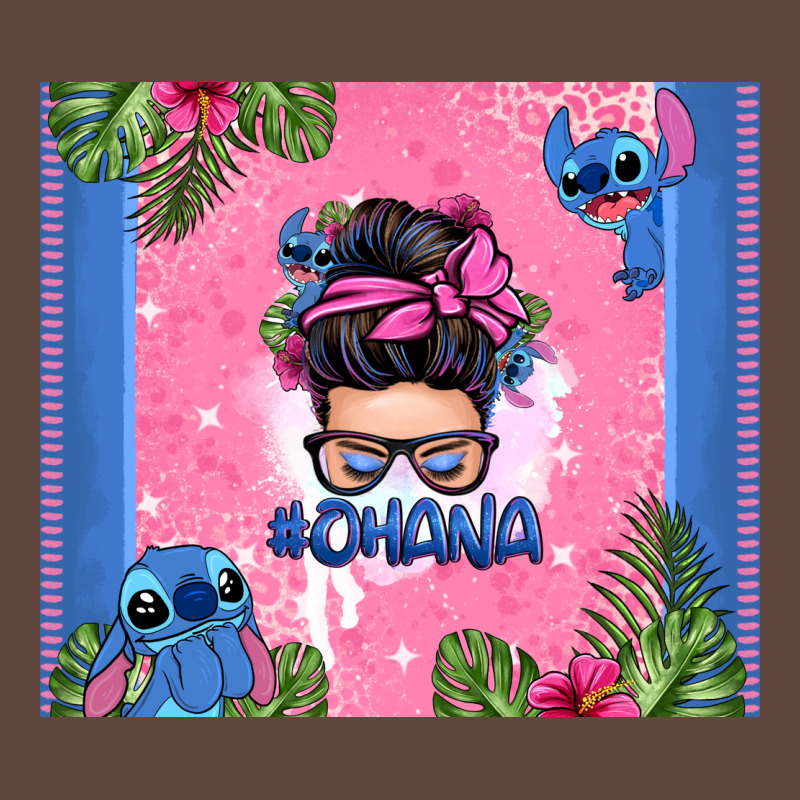 Ohana Stitch Messy Bun Classic Tee by Zillion Design Studio | Teevron