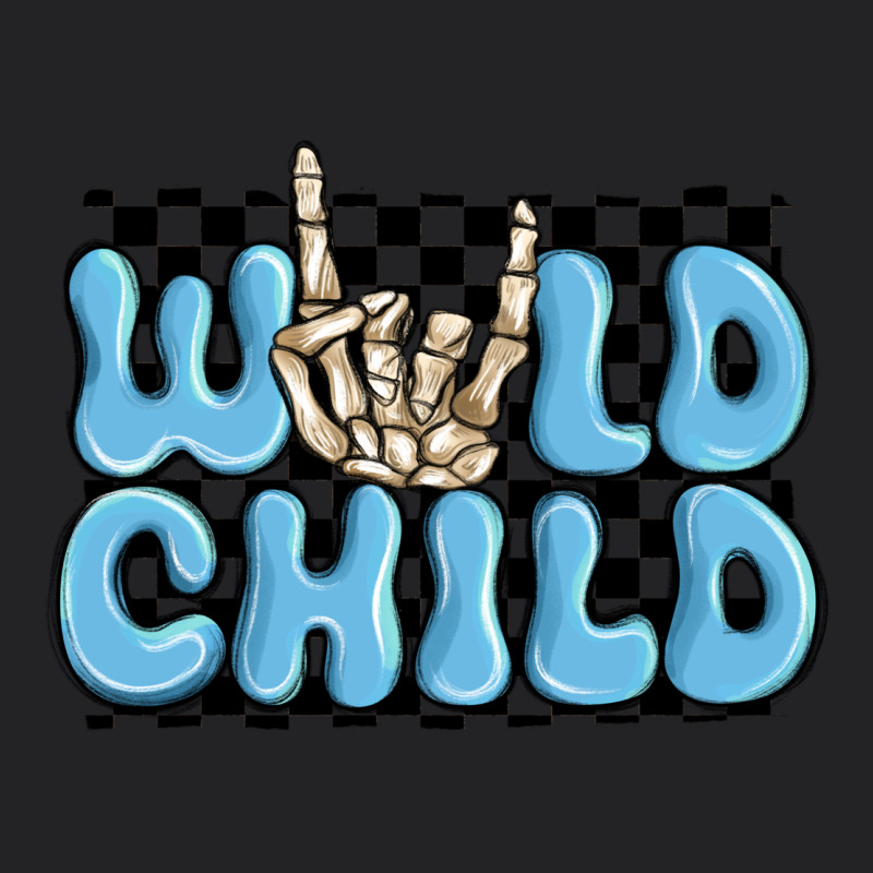 Wild Child Blue Skeleton Vintage Tee by MaliasSmallBusiness | Teevron