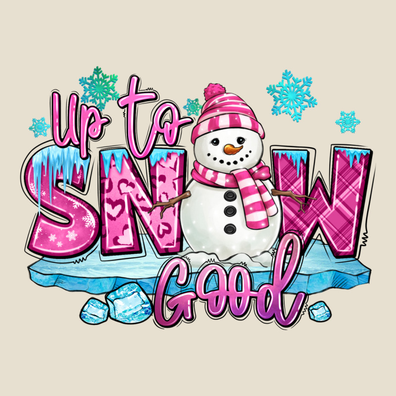 Up To Snow Good Pink Christmas Winter Snowman Urban Hoodie by MaliasSmallBusiness | Teevron