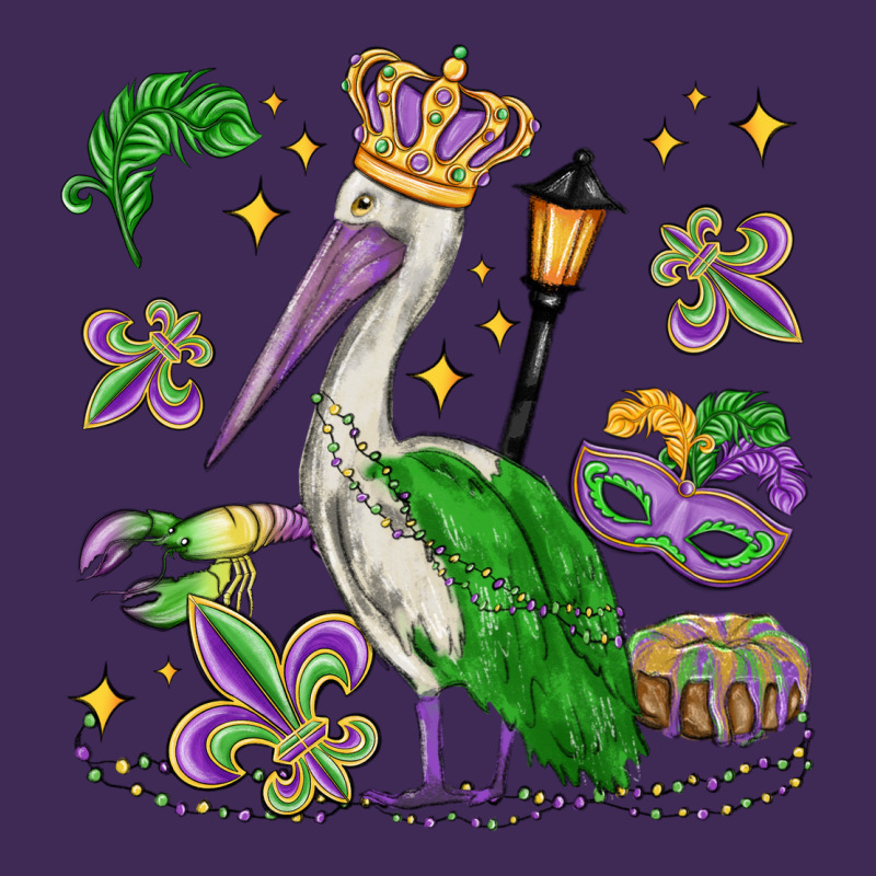 Mardi Gras Pelican Premium Hoodie by MaliasSmallBusiness | Teevron