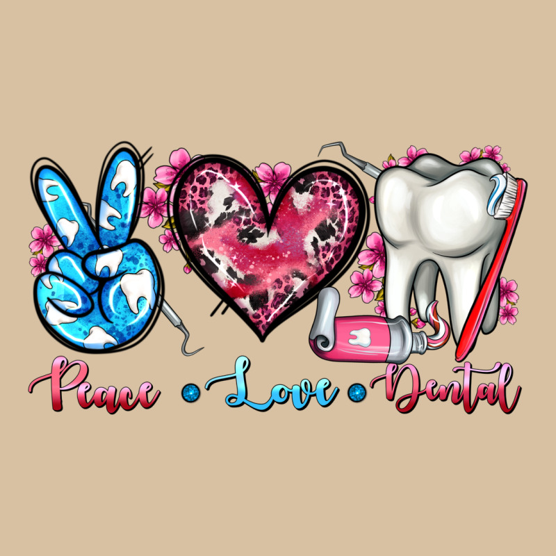 Peace Love Dental Heavyweight Hoodie by AdoDesignShop | Teevron
