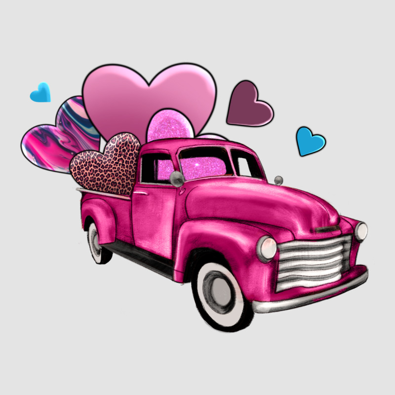 Truck With Hearts Premium Sweatshirt by AdoDesignShop | Teevron