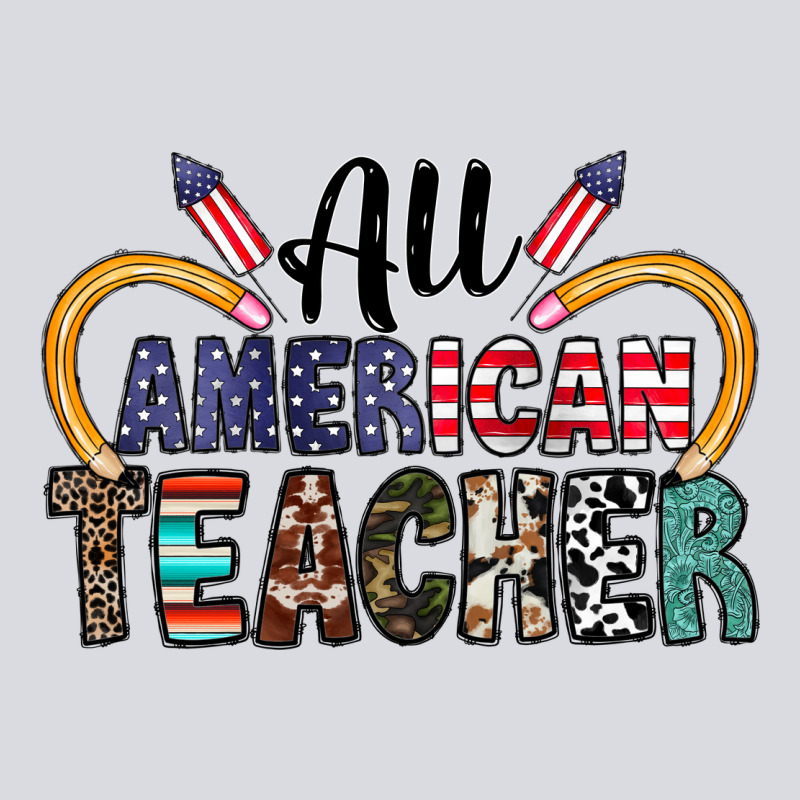 All American Teacher Zipper Hoodie by CowhideDigitalArt | Teevron