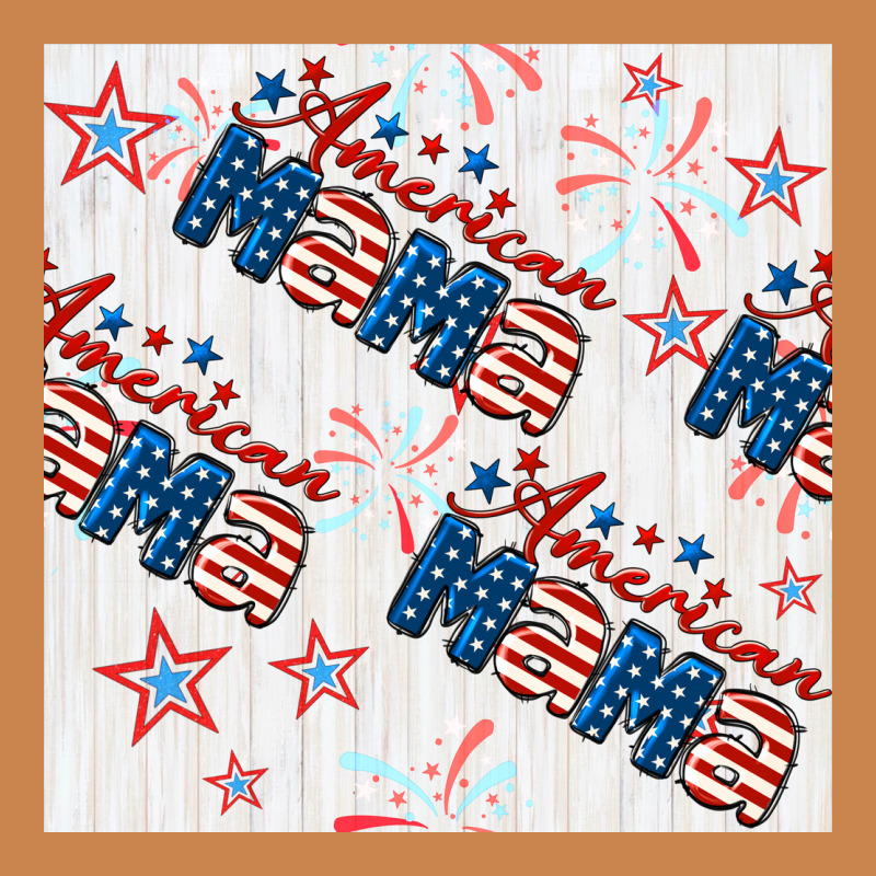 American Mama Seamless Pattern Heavyweight Hoodie by BundleAndBundleShop | Teevron