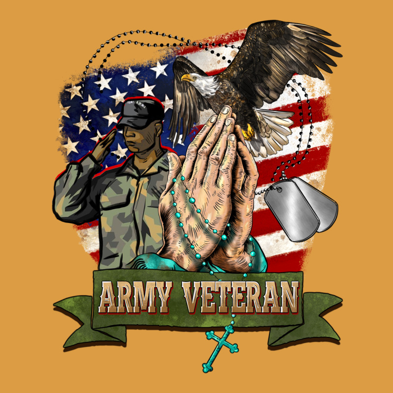 Army Veteran  Pray Urban Heavy Tee by BarkalooDesign | Teevron