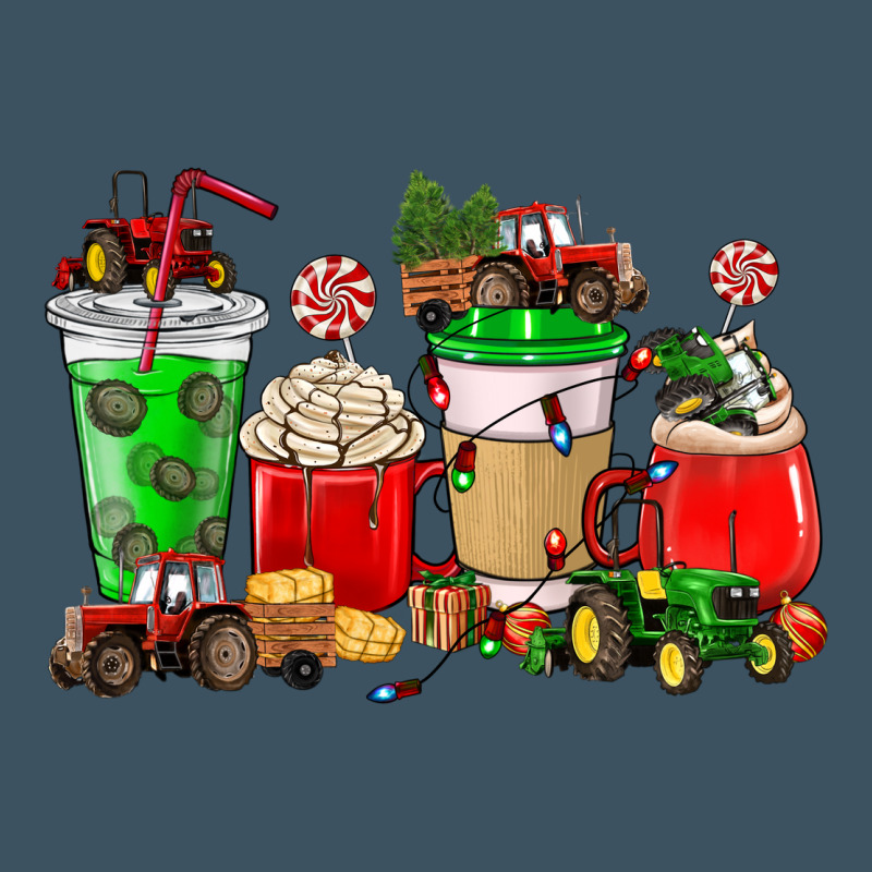 Christmas Tractor Coffee Cup Urban Hoodie by NancyCooperArtShop | Teevron