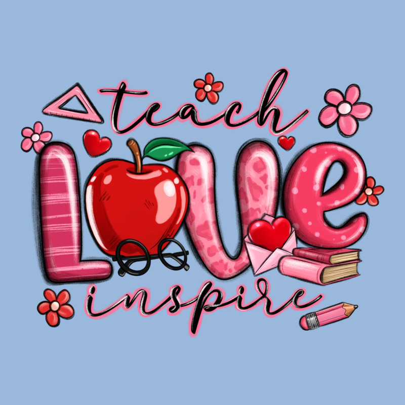 Teach Love Inspire Valentines Day Premium Hoodie by MaliasSmallBusiness | Teevron