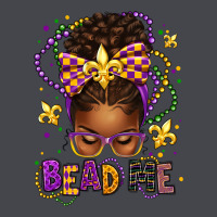 Bead Me Mardi Gras Afro Messy Bun Long Sleeve Tee | Teevron