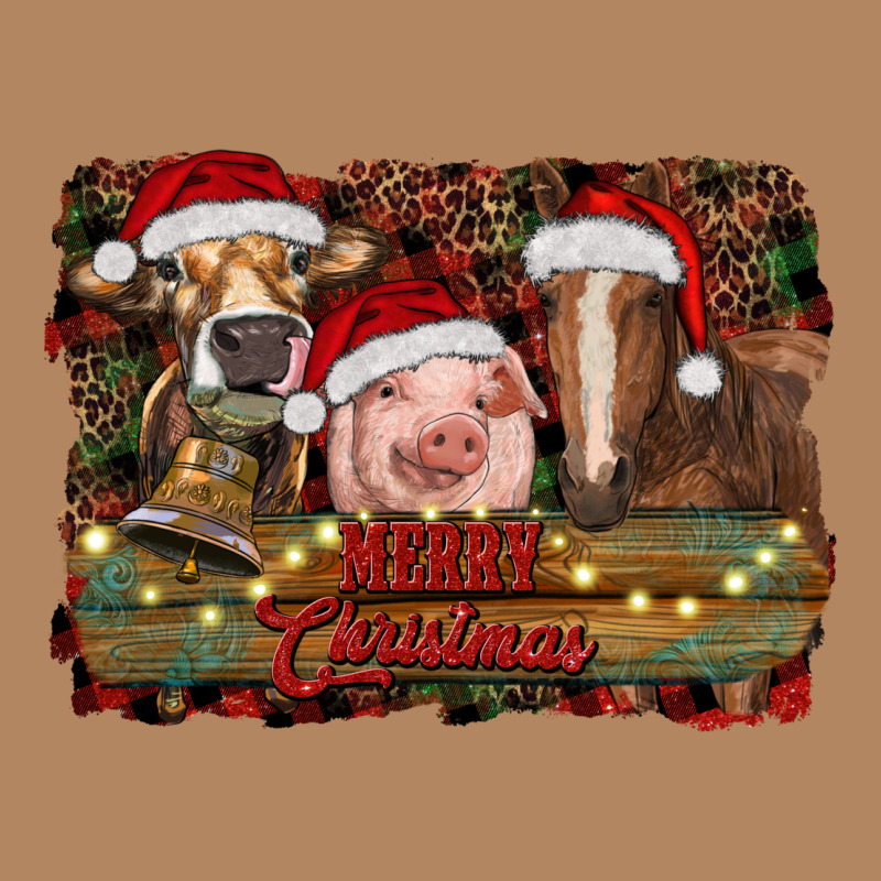 Merry Christmas Farm Animals Long Sleeve Tee by RanaPortraitStore | Teevron