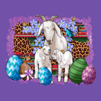 Goat Family Eggs Flowers Leopard Serape Glitter Premium Sweatshirt | Teevron