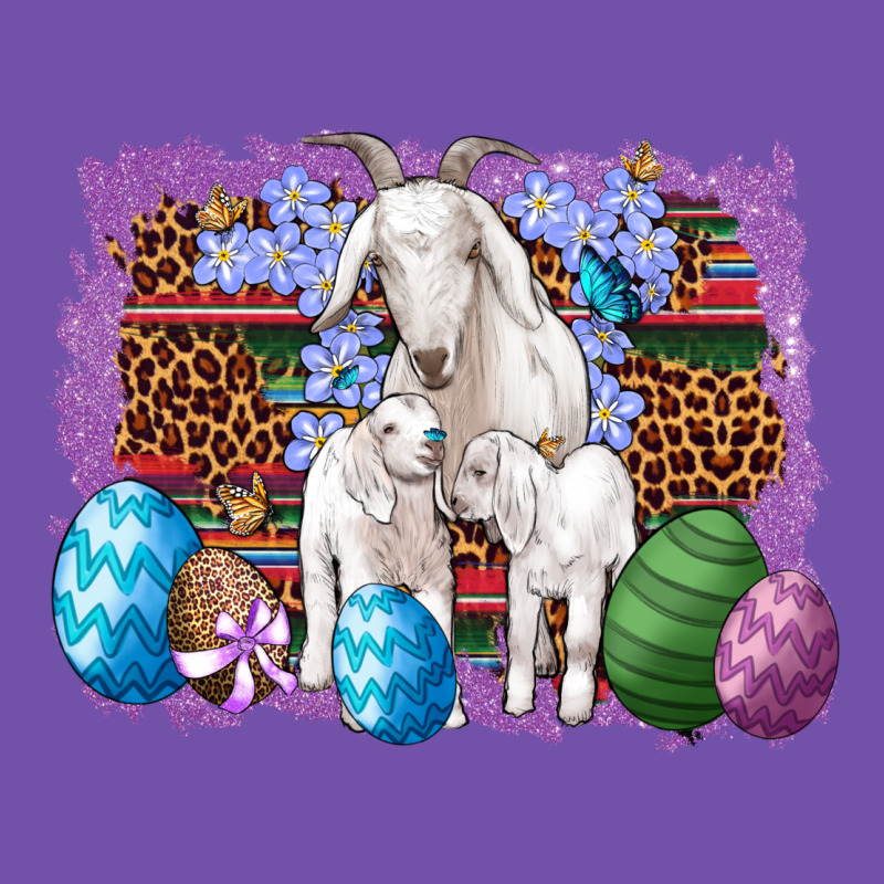 Goat Family Eggs Flowers Leopard Serape Glitter Premium Sweatshirt by Artiststas | Teevron