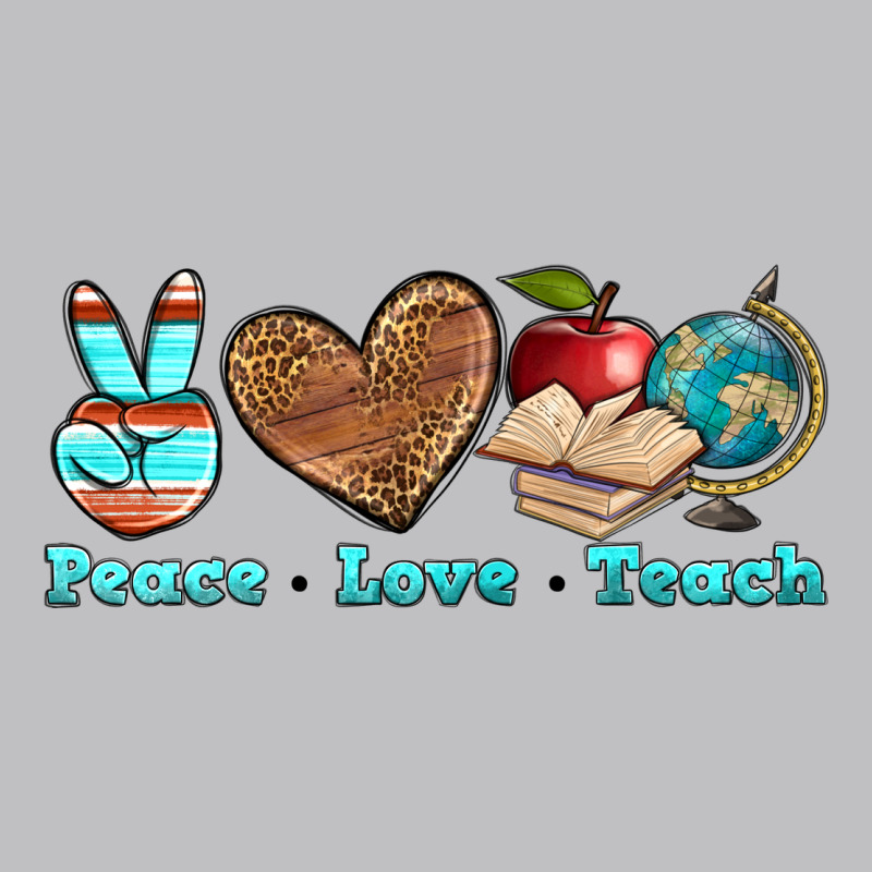 Peace Love Teach Classic Tee by BundleAndBundleShop | Teevron