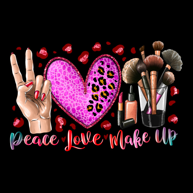Peace Love Makeup Zipper Hoodie by RacoonDesign | Teevron
